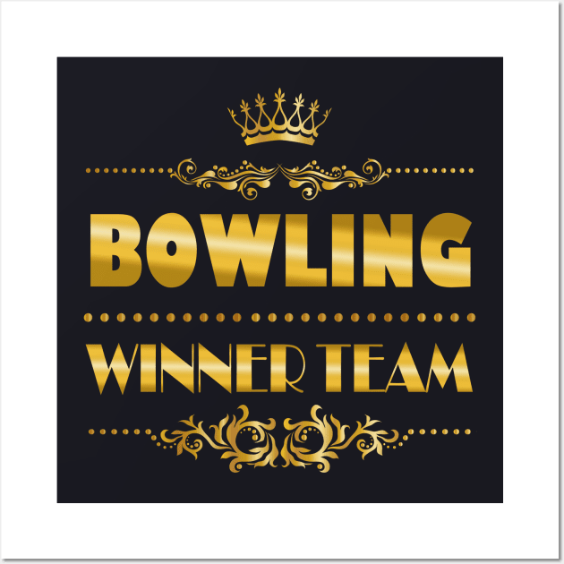 Bowling Winner Team Wall Art by Foxxy Merch